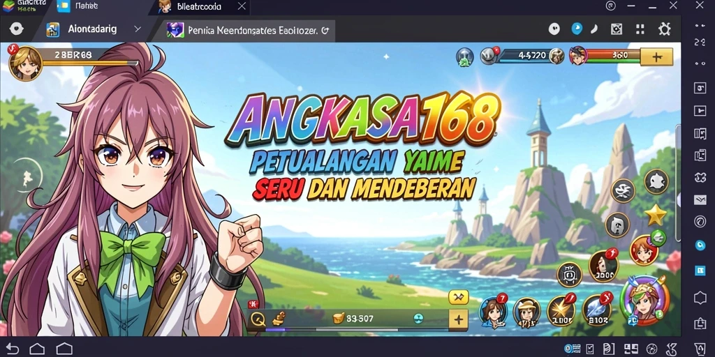 Gameplay seru ANGKASA168 dengan karakter-karekter Anime ikonik.