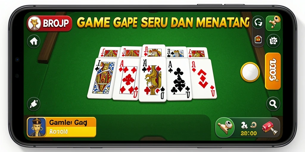Screenshot permainan Gaple yang menarik dan interaktif.