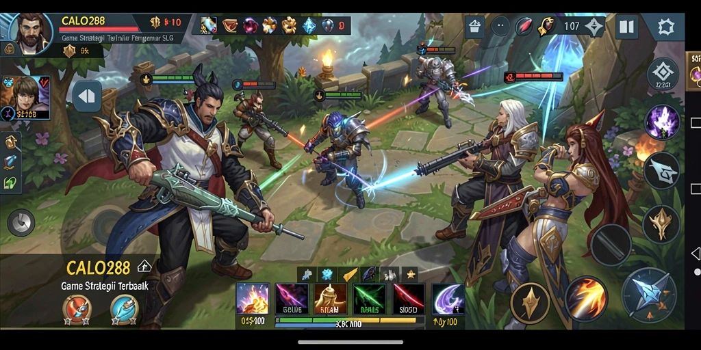 Tampilan gameplay seru dan strategi mendebarkan di CALO288.