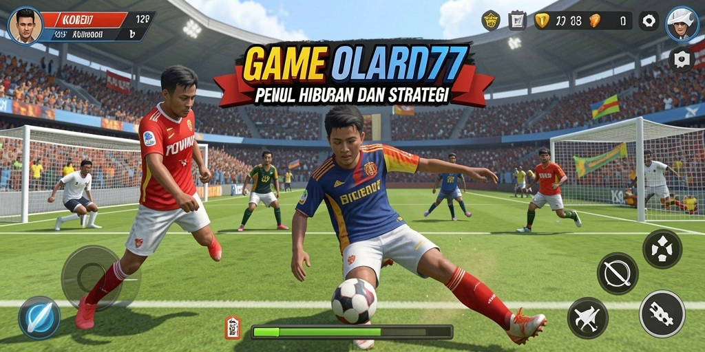 Screenshot utama KOMEDI77 menampilkan pemain yang bersaing dalam pertandingan olahraga yang seru.