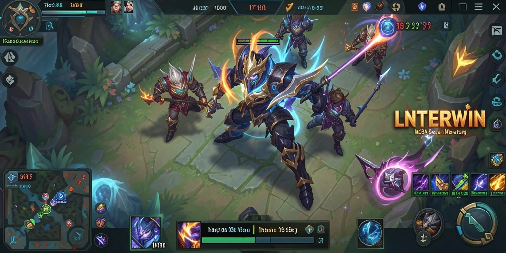 Tampilan gameplay LNTERWIN yang mendebarkan dan penuh aksi.