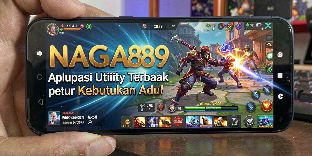 Tampilan antarmuka utama dari aplikasi NAGA889 yang modern dan efisien.