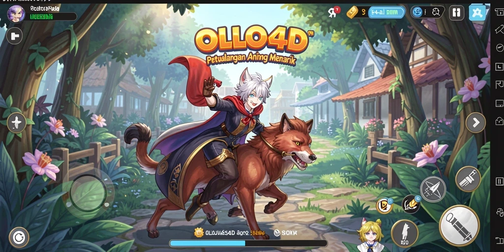 Screenshot gameplay OLLO4D menampilkan aksi seru karakter Anime.