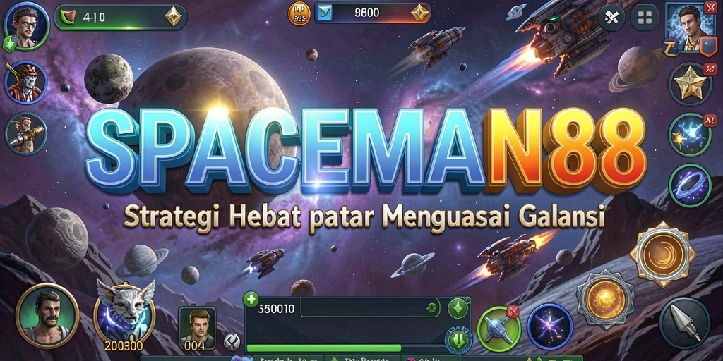 Gameplay menantang dan seru dari SPACEMAN88 di luar angkasa.